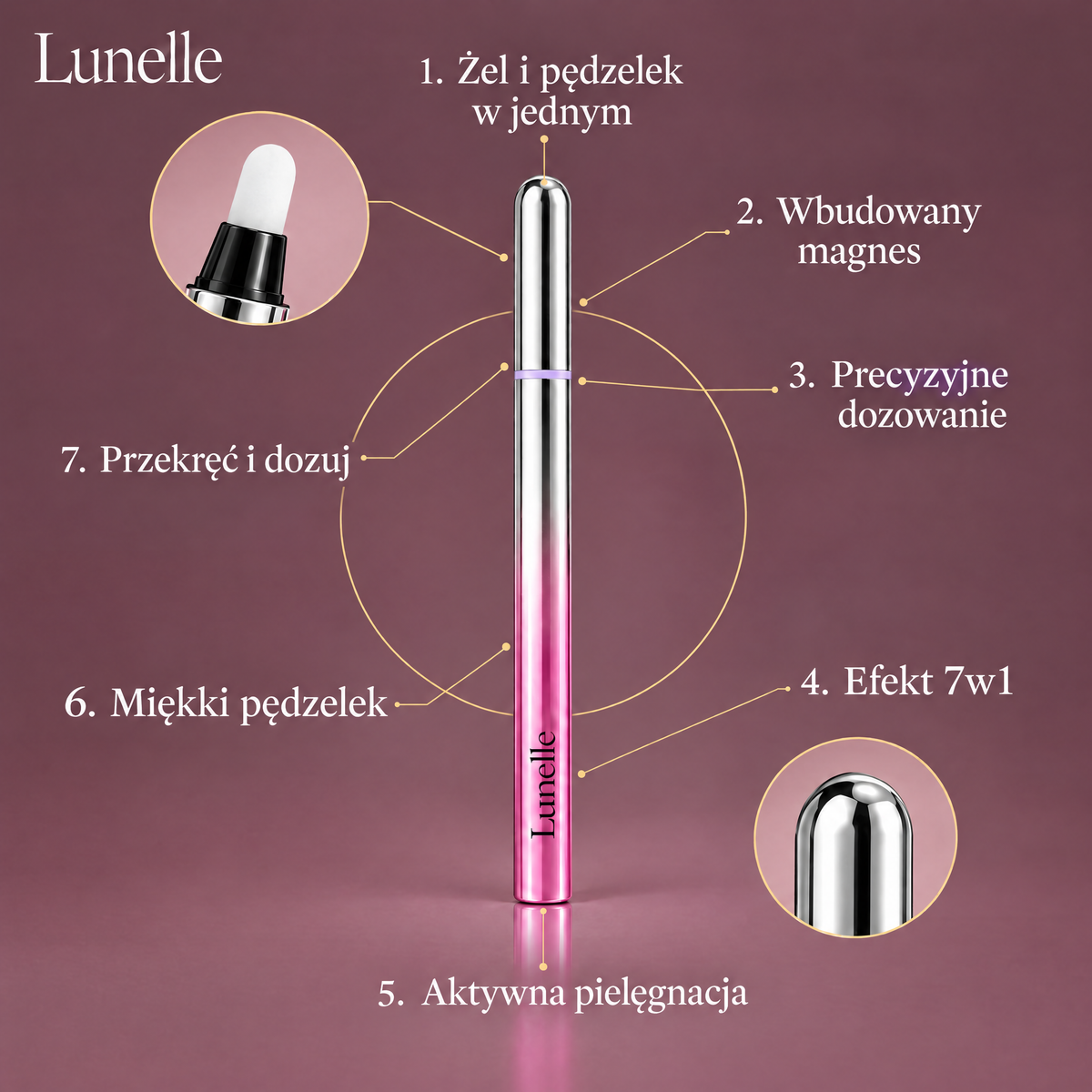 Lunelle™ Magnetyczny Pisak Kocie Oko 7w1